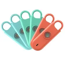 Fauxomor 140dB Personal Safety Alarm for Key-sized, 2Blue+2Green+2Orange