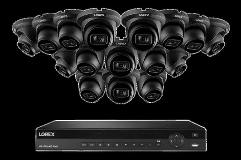 Lorex 4K (set of 12)(16 Camera Capable) 4TB Wired NVR System with Nocturnal POE