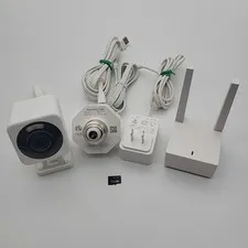 Wyze Outdoor Security Bundle Cam V4 Base Station WVODB1 Wyze Lamp Socket WYZELS1