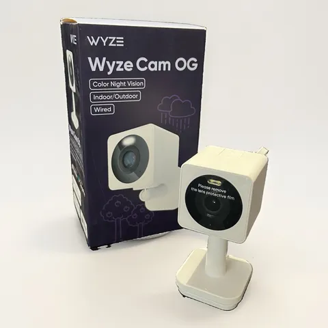 Wyze Cam OG 1080p HD Wired Indoor Outdoor Security Camera Spotlight Sealed
