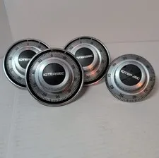 Lot Of 4 Intersec Safe Combination Dials & Rings x3 (2.25") & Dial x1 (1.75")