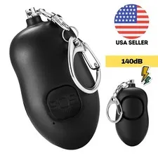 Emergency Safe Sound Personal Alarm Keychain Rechargeable Safety Alarm For Women