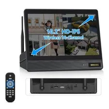 (2026 New) 10CH Wireless 10CH-0TB HDD, Easy and Fast Connection & Plug-Play