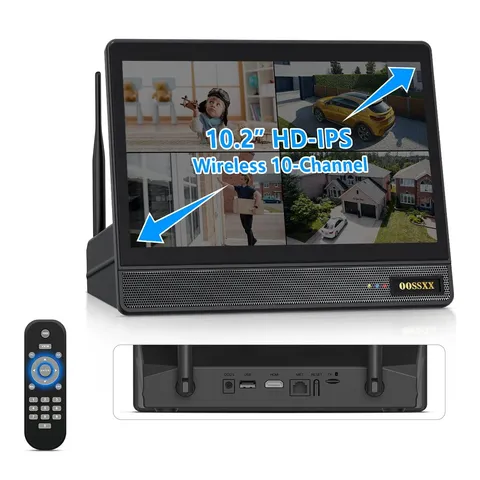 (2026 New) 10CH Wireless 10CH-0TB HDD, Easy and Fast Connection & Plug-Play