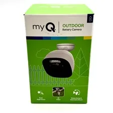 myQ Outdoor Battery Security Camera w/ Motion Detection & Alerts - White 