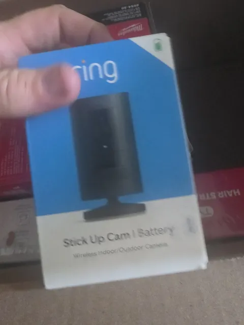 Ring Stick Up Cam Battery - Indoor/Outdoor Smart Security Camera, Black New