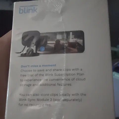 Blink Mini Indoor Security Camera 1080p HD Video Night Vision & 2-Way talk Black