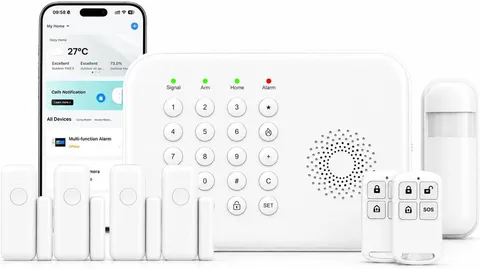 Wireless Home Security System for House & Apartment, 8-Piece DIY Alarm Kit with