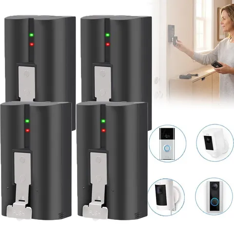 4 Pack Ring V4 Battery For Ring Camera Doorbell Solar Floodligh 2/3/4/3 plus US