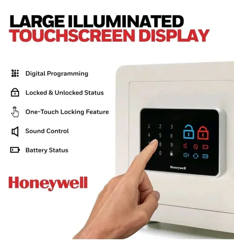 Honeywell 5404IV - Bluetooth Touchscreen Steel Security Safe W/ Interior Light