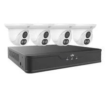 Uniview EK-S31P4DLT44T1 4-Channel 8MP NVR with 1TB HDD & Four 4MP Turret Cameras