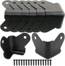 8PCS Textured Steel, Edge Protection Box Corner Protector, Powder Coat Corner...