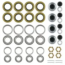 4Sets 25580/15123 Trailer Axle Hub Bearings Kit | Includes 21333TB/10-10 & 22...