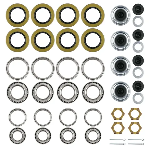 4Sets 25580/15123 Trailer Axle Hub Bearings Kit | Includes 21333TB/10-10 & 22...