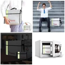 Fireproof Bag 15x12x5 w/ Reflective Strip