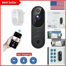 Smart Wireless Wi-Fi Video Doorbell Camera: 1080p, Night Vision & Cloud Storage
