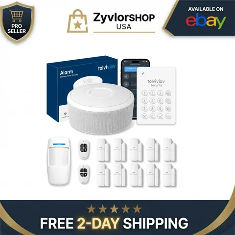 tolviviov 15-Piece WiFi Home Security System, DIY Wireless Alarm Kit