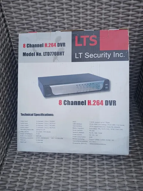 LTS LTD7708HT 8 Channel 1TB H.264 DVR CCTV Recorder Mobile View USB Backup