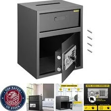 Digital Depository Safe 1.7 Cubic Feet - Secure Carbon Steel Electronic Lock