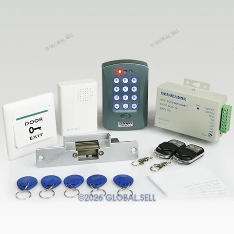 Remote Controlled RFID Door Access Control Kit+ Electric Strike Lock+ Doorbell