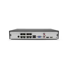 NVR-EG08POE-1U4K1-2TB 8 Ch Mini Shelf Mount NVR/Integrated 8 Port PoE Switch/2TB