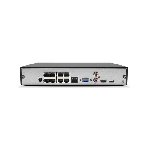NVR-EG08POE-1U4K1-2TB 8 Ch Mini Shelf Mount NVR/Integrated 8 Port PoE Switch/2TB