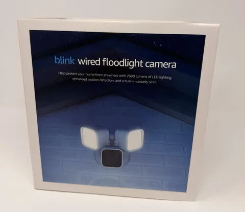 NEW Blink Wired Floodlight Camera Smart Security Camera 2600 Lumen HD Live View
