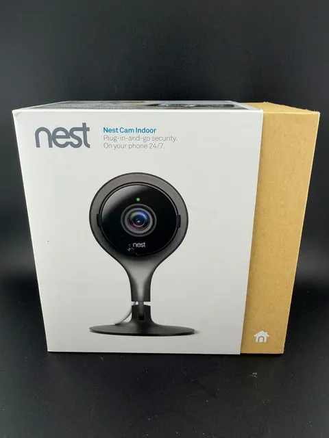 Nest Cam Indoor 1080p FHD Wi‑Fi IP Surveillance Camera, Black (NC1102ES) - NOB