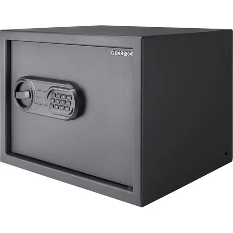 Barska - 0.8 Cu. Ft Digital Keypad Safe-LED Interior Light, Extra-Wide for La...