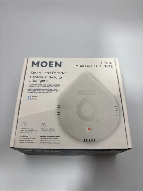 Moen Smart Leak Detector 920‑004 – WiFi Moisture, Humidity & Temperature Sensor 