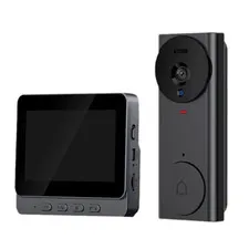 -4.3" Wireless Video Door Bell Phone Intercom System Monitor Doorbell Camera