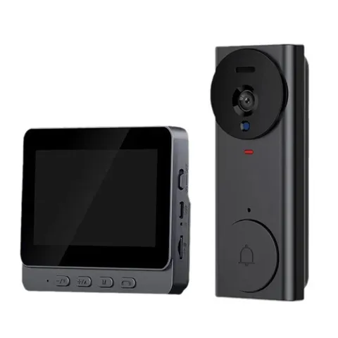 -4.3" Wireless Video Door Bell Phone Intercom System Monitor Doorbell Camera