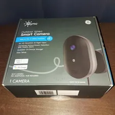 Cync Outdoor Wired Smart Camera 2K Wi-Fi Night Vision Motion/Person Detect
