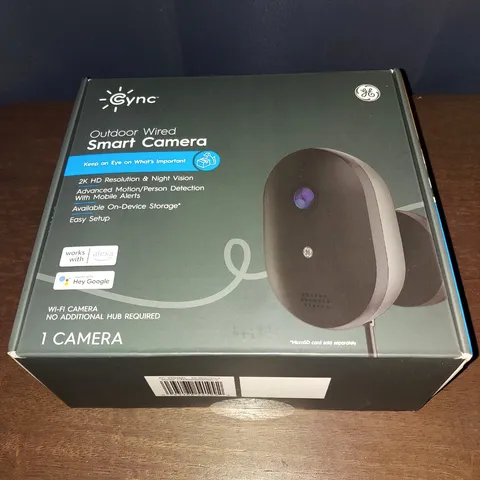 Cync Outdoor Wired Smart Camera 2K Wi-Fi Night Vision Motion/Person Detect