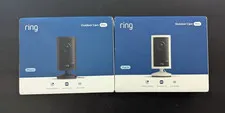 Ring Outdoor Cam Pro Retinal 4K Plug-In Camera 2-Pack White & Black New / Sealed