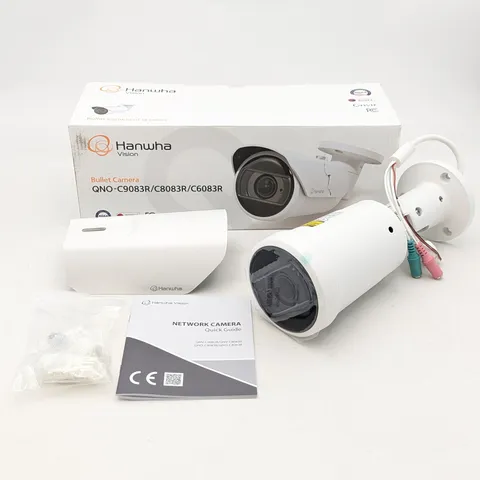 Hanwha Vision 5MP IR Surveillance Camera Wired 30fps (QNO-C8083R) White