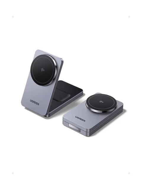 UGREEN Qi2 15W MagFlow Wireless Charger, 2-in-1 MagSafe Fast Ch... Fast USA SHIP
