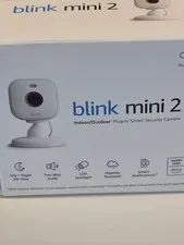 Blink Mini 2 — Plug-in smart security camera, HD night view in color, built-in