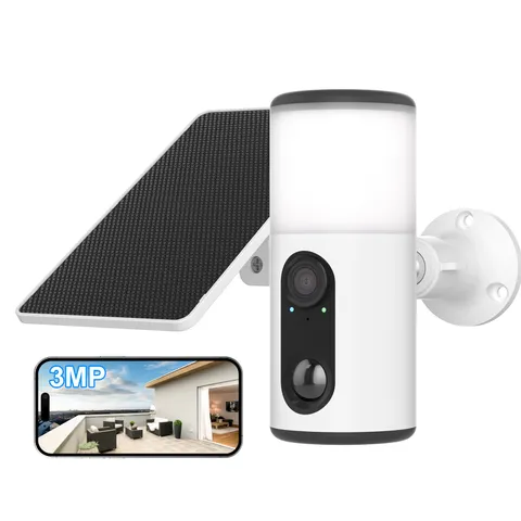 ANRAN 2K Solar Floodlight Security Camera Wireless Outdoor AI Human Night Vision