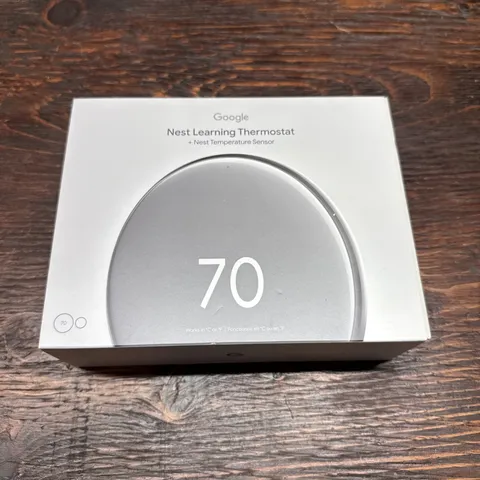 Google Nest Learning Thermostat 4th Gen w/ Sensor - Polished Silver - 🔥NEW