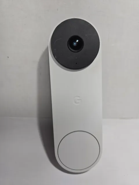 Google Nest Doorbell Snow 2nd Gen Wired HD Video G28DR Excellent Cond
