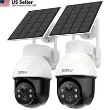 aosu 3K/5MP Solar Security Cameras System Wireless Outdoor, Battery Powered...
