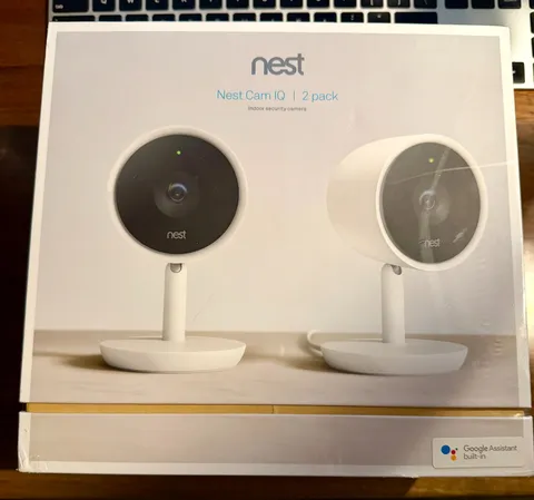 Google Nest Cam IQ Indoor Security Camera 2-Pack NC3200US NEW Factory Sealed