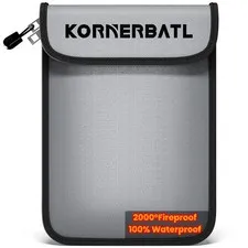 2000 15x11 Inch Fireproof Document Money Bag Waterproof Zipper Cash Safe