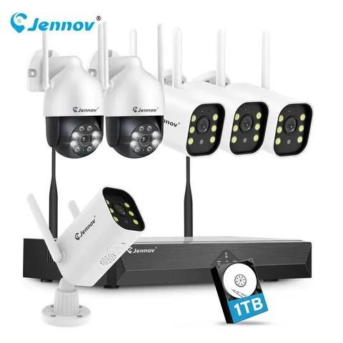 10 Channel NVR Home Security Camera System 5MP Wireless CCTV Camera 2-Way Audio