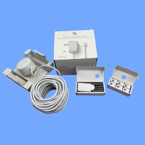 Google Nest Camera Power Cable 10M / 32.8ft Snow GA02278-US #BU8417