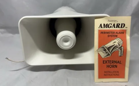 Vintage Amway Amgard Perimeter Alarm System External Horn E-8769 Early 80’s NOS