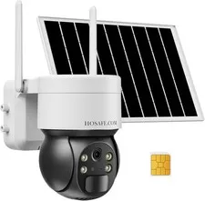 Waterproof 4G LTE Security Camera, Solar Powered, Perfect for Outdoor Use