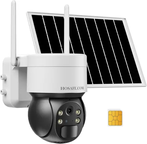 Waterproof 4G LTE Security Camera, Solar Powered, Perfect for Outdoor Use