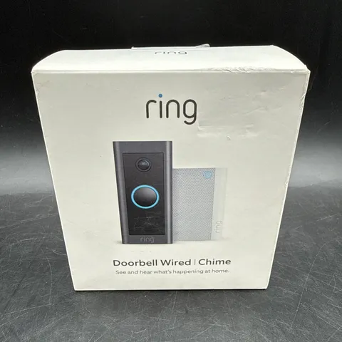 Ring Wired 1080p Video Doorbell with Chime - Black